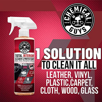 Chemical Guys Total Interior Cleaner & Protectant, Black Cherry, 16 oz - size: 16 Fl Oz (Pack of 1), style: Black Cherry