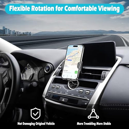 Car Phone Holder Fits for Lexus NX 200t/NX 300/NX 300h 2015-2021 Accessories,Thick Cases Friendly,Cell Phone Mount for 4.7-7 in Phones,360 Degree Rotation,Easy to Install - size: NX 200t/NX 300/NX 300h 2015-2021