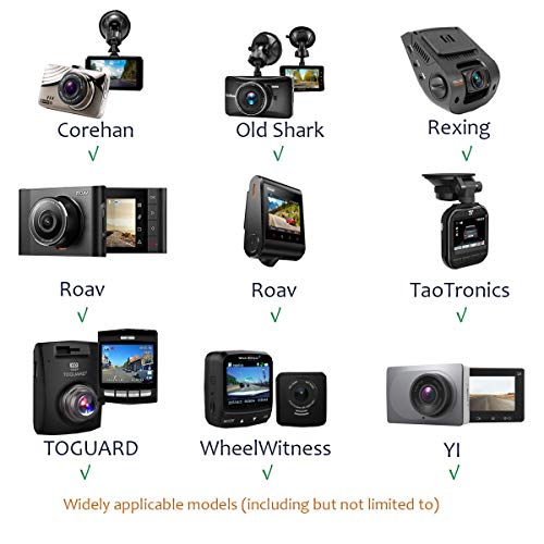 Dash Cam Mirror Mount , with 16 Different Joints, Compatible with APEMAN, UGSHDI, Old Shark, Vantrue, Rexing V1P, YI 2.7", Z-Edge, Peztio, Falcon F170, Roav, KDLINKS X1, Crosstour and 99% Dash Cam