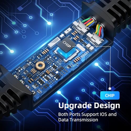 USB Splitter, USB Y Splitter Dual USB 2.0 Charger Cable 1 Male to 2 Female Power Cord Extension Hub Adapter Replacement for Car/Laptop/LED etc