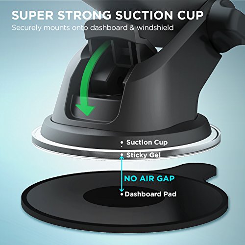 iOttie Easy One Touch Classic Dash & Windshield Universal Car Mount Phone Holder Desk Stand for iPhone, Samsung, LG, Moto and other Smartphones - style: Classic