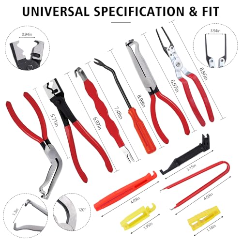 Dntorx 12 Pcs Automotive Electrical Disconnect Pliers kit