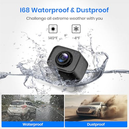 AUTO-VOX CS-2 Wireless Backup Camera with 4.3" Car Monitor, Easy Install Stable Digital Signal Back Up Camera System, Super Night Vision Reverse Cam for Truck, SUV, Van, Trailer - size: 4.3 inch-Single Camera
