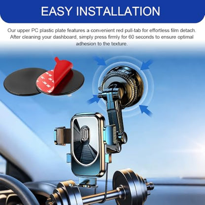 3PCS Dashboard Pad Mounting Disk for Suction Cup Phone Mount, 3.2 Inch 82mm Car Ultra Sticky Base, Round Heat-Resistant Magnetic Pad Replacement for GPS, Sat Nav, Tablet, Cellphone Bracket