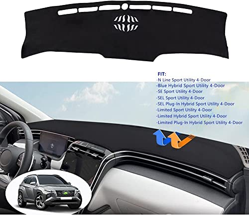 CARTIST Dashboard Cover for Hyundai Tucson 2022 2023 2024 Accessories Dash Cover for Tucson Non-Slip(Only Fit 10.25 inch Digital Cluster, not fit 4.2 inch) - size: Hyundai Tucson 2022-2024