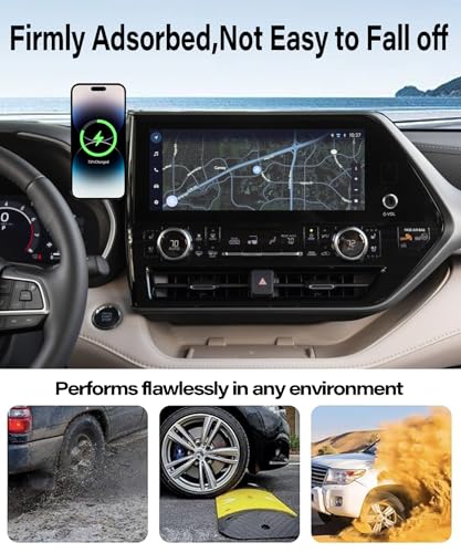 Car Phone Mount for 2020-2026 Toyota Highlander Accessories - size: fit for 2020-2026 Toyota Highlander