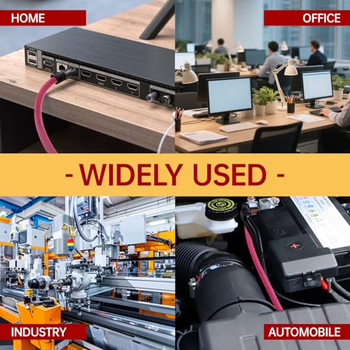 Braided Cable Management Sleeve, 16.4ft Flexible Wear-Resistant Cable Sleeve, Expandable Wire Management for Home, Office, Industry & Automobile (Black, 13/16") - color: Black, size: 13/16"
