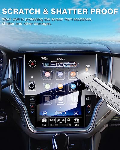 Karltys Screen Protector for 2025-2020 Subaru Outback Legacy 11.6 inch [No Glare & Fingerprint] Tempered Glass Subaru Outback Legacy Accessories - size: 11.6"Subaru Outback Legacy 2025-2020