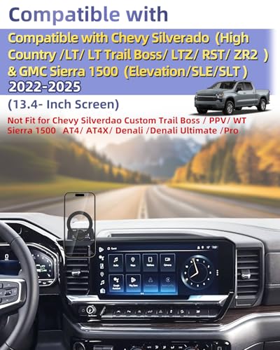 PZK Car Phone Holder for 2022-2026 Chevy Silverado/GMC Sierra 13.4'' Screen - color: Magsafe, size: Silverado 1500 /GMC Sierra 1500 2022-2026