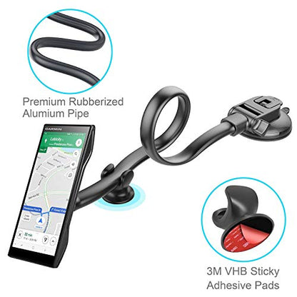 APPS2Car for Garmin GPS Car Mount, Windshield Dashboard Suction Cup GPS Mount for Car, Replacement Holder for Garmin Dezl Drive Zumo DriveSmart RV Nuvi Driveassist StreetPilot DriveLuxe