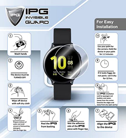 IPG for Garmin Descent Mk3 - Mk3i (Case Dimention:43mm) Hydrogel Screen Protector (2 Units) Invisible HD Clear Film Anti Scratch Guard-Smooth/Self-Healing/Bubble for Mk3i-43mm