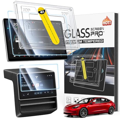 15.4'' Tesla Model Y Premium 2025 & Model 3 (2024-2026) Screen Protector【Fingerprint & Anti Scratch 】 Model Y Premium 2025/Model 3 Accessories Tempered Glass Protector with Alignment Kit