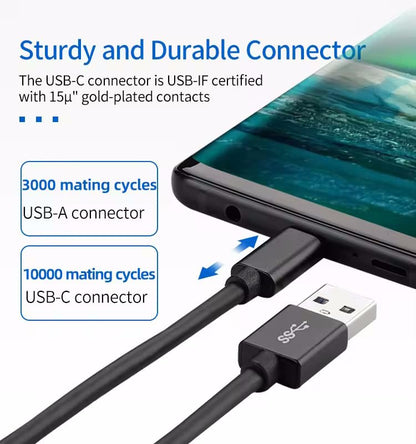 USB-A to USB-C Media Carplay, Android Auto, Navigation & Charger Cable Cord