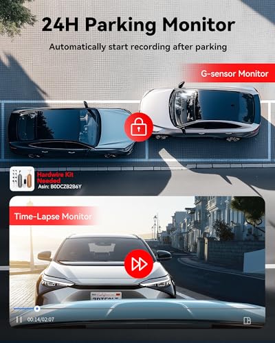 REDTIGER F9Lite Dash Cam 4K Front, ADAS, WiFi APP Control, Hidden Design - size: F9 Lite Single Front - No Card