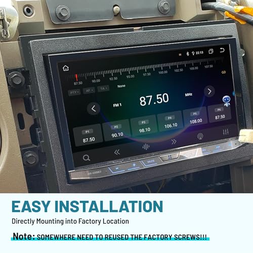 NuIth Double DIN Installation Kit W/Radio Wire Antenna Adapter for Select 2004-2010 Ford Edge/Explorer /F150/Fusion 2004-2009 Mercury Double DIN Radio Install Dash Kit