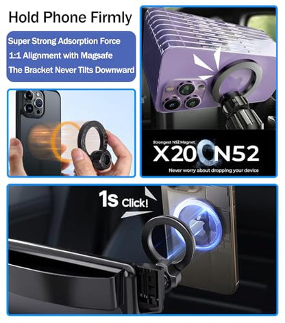 Magnetic Phone Holder for Honda Civic 2026 2025 2024 2023 2022 [11th Gen 7/9-inch Screen] Car Phone Mount for Civic Hatchback Sedan Touchscreen, Compatible with MagSafe - size: for Honda Civic 7/9-inch Screen
