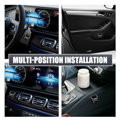 Car Key Fob Holder, Car Garage Keys Card Holder for Dashboard, Multifunctional Key Remote Organizer with Strong Double-sided Adhesive Tape, Universal Fit for Truck SUV (Black) - size: 1 PCS