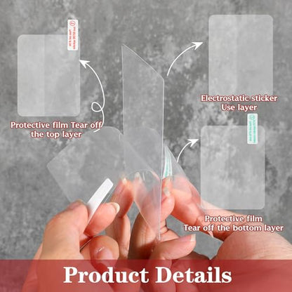 WLLHYF Electrostatic Film for Dash Cam Sticker Shield for Windshields Double-Sided Adhesive Pad Electrostatic Stickers for Dash Cam Mounting Adhesive Clear Static Cling Film