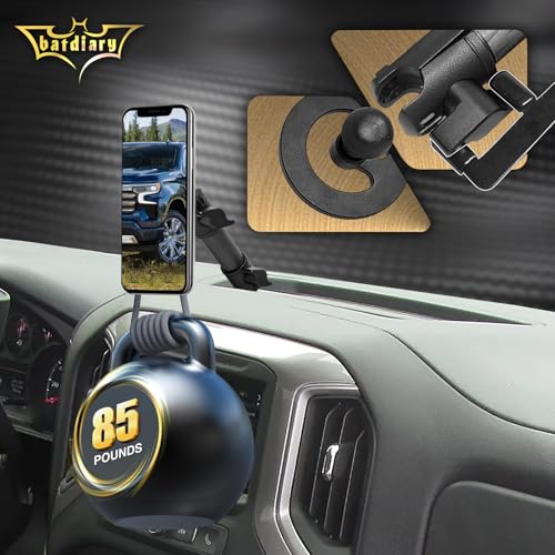 2024 2025 2026 Silverado 1500 Magnetic Phone Mount Compatible with 2019-2026 Chevy Silverado & 2019-2021 GMC Sierra Accessories Metal Cell Phone Holder Dash Platform Mount(No-Drill Installation) - style: V1