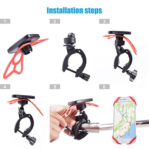 Universal Magnetic Bicycle & Motorcycle Handlebar Phone Holder for Cell Phones and GPS with Fast Swift-Snap Technology,