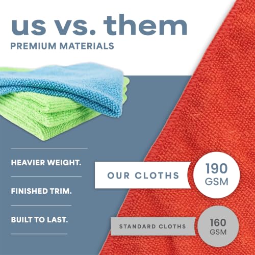 S&T INC. Microfiber Cleaning Cloth, 150 Pack, 11.5" x 11.5" - size: 150 Pack