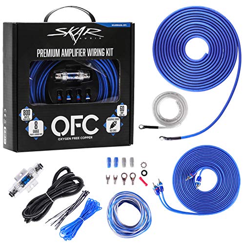 Skar Audio 8 Gauge OFC Complete Amplifier Installation Wiring Kit, SKAR8MANL-OFC - size: 8 Gauge (OFC)
