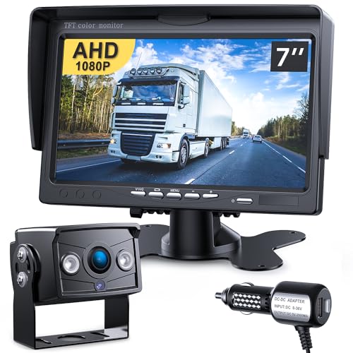 Wired RV Backup Camera, 7" 1080P IPS Monitor & Rear View Camera - size: 1 Camera