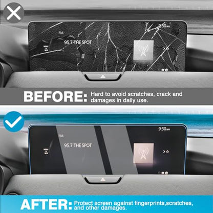 Karltys [Upgrade Screen Protector for 2024 2025 Mazda CX-90/ CX-70 [No Glare & Fingerprint](No Buttons) 12.3-Inch Accessories Touchscreen Tempered Glass - size: 2024 2025 Mazda CX-90/ CX-70