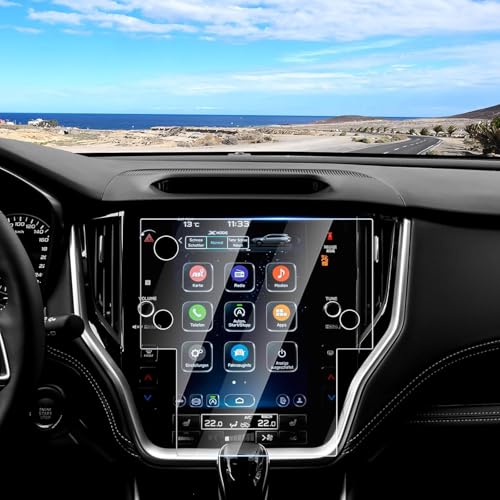 Canvcle Screen Protector for 2020-2025 Su-baru Outback Legacy, 11.6 Inch Touch Screen Protector Tempered Glass Navigation Display Screen Cover Infotainment Protective Film - size: 2020-Present Outback Legacy 11.6 Inch
