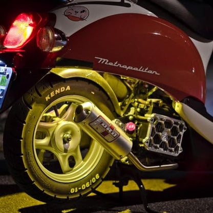 4 Pods LED Rock Lights, Ampper Waterproof LED Neon Underglow Light for Car Truck ATV UTV SUV Offroad Boat Underbody Glow Trail Rig Lamp (Yellow) - color: Yellow, size: 4 Pods