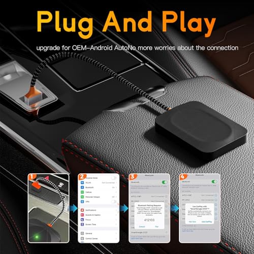 Wireless Adapter Compatible with CarPlay & Android Auto for Cars 2016-2026