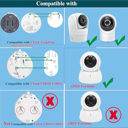 Baby Monitor Mount Holder for Vtech VM901/VM928HD/RM7766/RM7764/RM5766HD/5764HD/5755/5263/5754HD, VM919HD,Leapfroge LF930HD/LF2936/LF925/LF915/LF920 - color: 33" for Vtech/Leapfrog