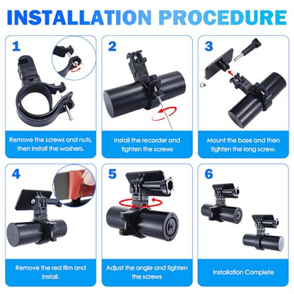 2026 Upgraded Dash Cam Mirror Mount,360° Adjustable Dash Cam Mount
