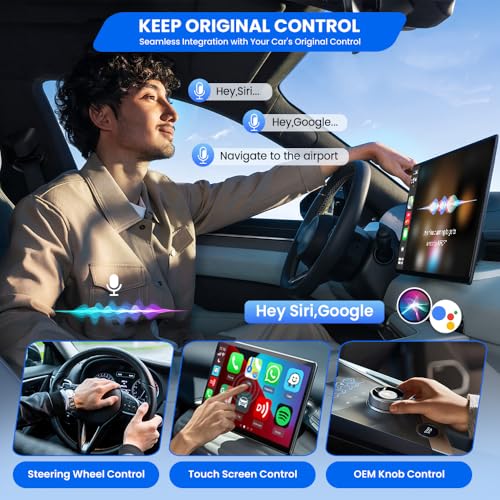 CarlinKit Mini Ultra Wireless Carplay & Android Auto 2-in-1 Adapter