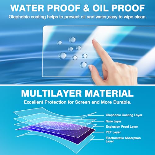 Karltys [Upgrade Screen Protector for 2024 2025 Mazda CX-90/ CX-70 [No Glare & Fingerprint](No Buttons) 12.3-Inch Accessories Touchscreen Tempered Glass - size: 2024 2025 Mazda CX-90/ CX-70