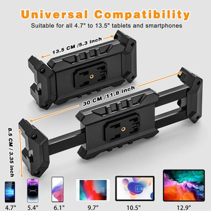Tablet Holder for Truck, Heavy Duty Drill Base Tablet Car Mount with 5.91" Arm for Truck/Cars/Walls, iPad Holder Compatible with iPad Pro, Kindle Fire, and All 4.7-13.5" Devices