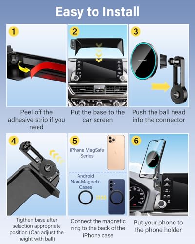 SKYLOTEC Magnetic Charger Phone Mount for BMW X5 X6 2024-2026 - color: Magnetic Wireless Charger, size: X5 X6 2024-2026(Extension Rod)