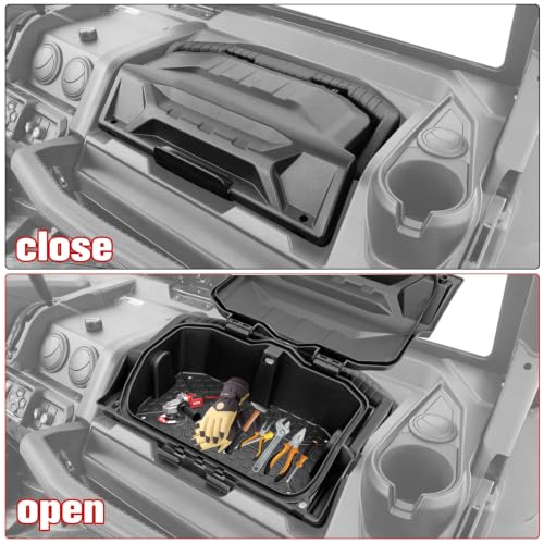 Dash Storage Box for Can-Am Defender, Passenger Dashboard Removable Storage Bin with Handy Tool Box for Can-Am Defender HD8/HD10 2016-2025, Replace OEM #715004344