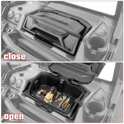Dash Storage Box for Can-Am Defender, Passenger Dashboard Removable Storage Bin with Handy Tool Box for Can-Am Defender HD8/HD10 2016-2025, Replace OEM #715004344