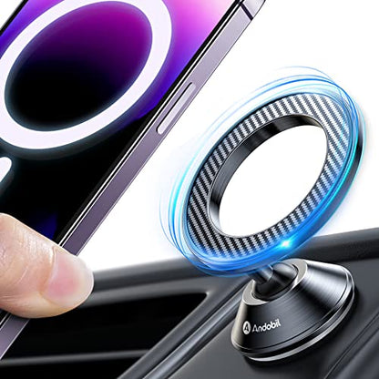 andobil for Magsafe Car Mount Compact Magnetic Phone Holder for Car Dash - style: Dashboard
