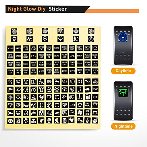 Nilight - 90116C 2 Gang Rocker Switch Panel with 4.8 Amp Dual USB Charger Voltmeter Waterproof 12V-24V DC Rocker Switch with Night Glow Stickers for CarsTrucks Boats RVs,Blue - color: Blue, size: 3 Gang Dual USB