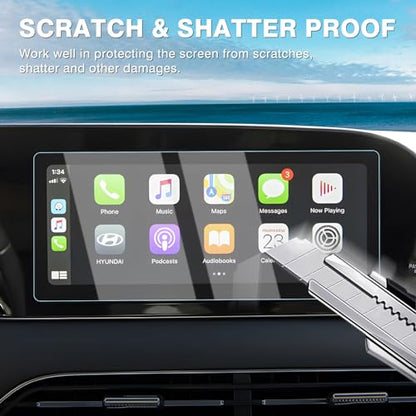 Karltys [Upgrade 2 Pack Screen Protector for 2020-2022 Hyundai Palisade 10.25-Inch [No Glare & Fingerprint] Tempered Glass Hyundai Palisade Accessories - size: 10.25 Inch 2020 2021 2022 Hyundai Palisade