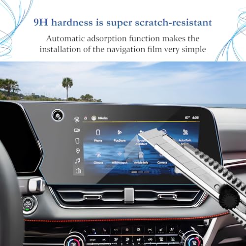 SKTU 2025 2026 2027 Chevy Equinox Screen Protector 11.3 Inch for 2025-2027 Chevrolet Equinox (LT/ACTIV/RS) 11.3 Inch Navigation Screen 2025 2026 2027 Chevy Equinox Accessories Screen Protective Film Tempered Glass [Anti-Scratch&Glare, Ultra Clear, 9H] - c