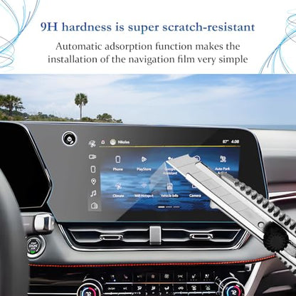 SKTU 2025 2026 2027 Chevy Equinox Screen Protector 11.3 Inch for 2025-2027 Chevrolet Equinox (LT/ACTIV/RS) 11.3 Inch Navigation Screen 2025 2026 2027 Chevy Equinox Accessories Screen Protective Film Tempered Glass [Anti-Scratch&Glare, Ultra Clear, 9H] - c