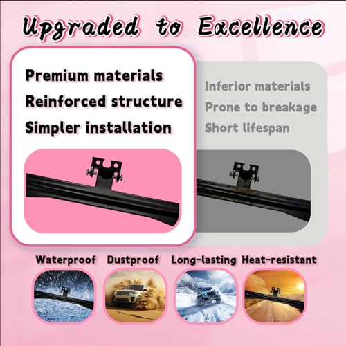 HAIOLORPRO Backup Camera License Plate Mount 2PCS, No-Drill Universal Car Rear View Camera License Plate Bracket, 170° Adjustable Rear View Camera Compatible with Sedan, SUV, Truck