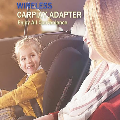Wireless CarPlay Adapter for Apple (2025 Upgraded) - No Latency Wired CarPlay to Wireless, Instant Connectivity, Super Mini Car Play Dongle for iPhone Fit for Cars with Built-in CarPlay