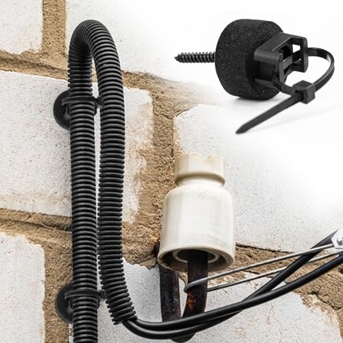 20 Pcs Adhesive Cable Tie Mount - 20mm EVA Base Self Adhesive Zip Tie Holder with Screws Nylon Ties, Wire Management Clip for Desk Car Wall Office