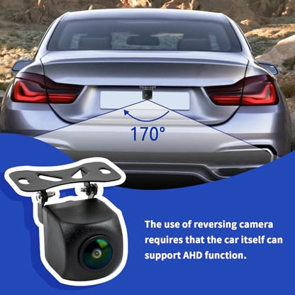 1080P Car Backup Camera IP68 Waterproof,HD AHD/CVBS Back Up Camera for Cars with Adjustable Bracket,170° Wide Angle Reverse Camera Universal Rear View Camera for Cars SUVs