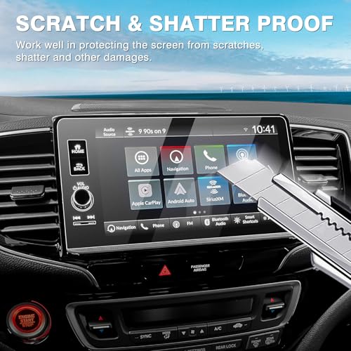 Karltys [Upgrade 2 Pack Screen Protector for Honda Ridgeline 2024 2025 2026 9-Inch [No Glare & Fingerprint] Tempered Glass Honda Ridgeline Accessories - size: 9-Inch 2024 2025 Honda Ridgeline