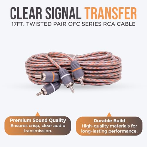 Elite Audio 4 Gauge Amplifier Wiring Kit, 2000W CCA Amp Install Kit – EA-PRMK2 - size: 4 Gauge (Full Size ANL)